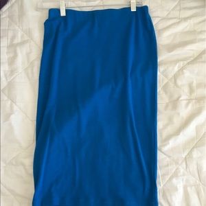 Knee length pencil skirt